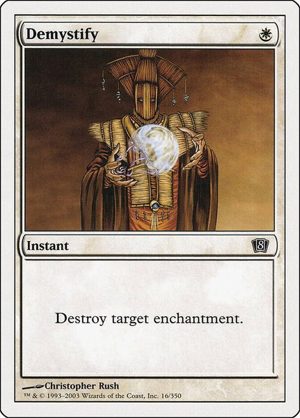 Demystify trading card from 8th Edition Demystify - 8th Edition Magic: The Gathering trading card