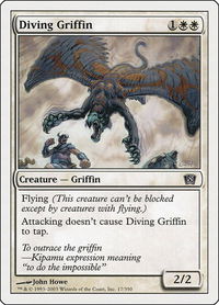 Diving Griffin - 8th Edition (8ED) #17 - Common Magic: The Gathering Trading Card