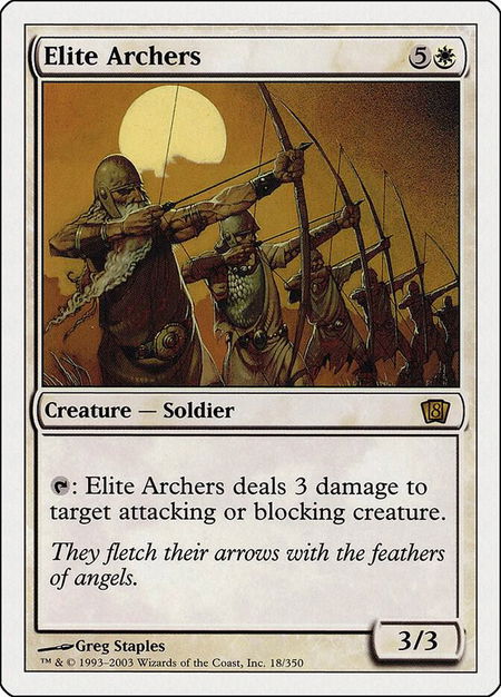 Elite Archers trading card from 8th Edition Elite Archers - 8th Edition Magic: The Gathering trading card