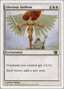 Glorious Anthem - 8th Edition (8ED) #20 - Rare Magic: The Gathering Trading Card