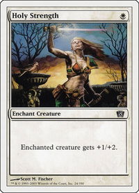 Holy Strength - 8th Edition (8ED) #24 - Common Magic: The Gathering Trading Card