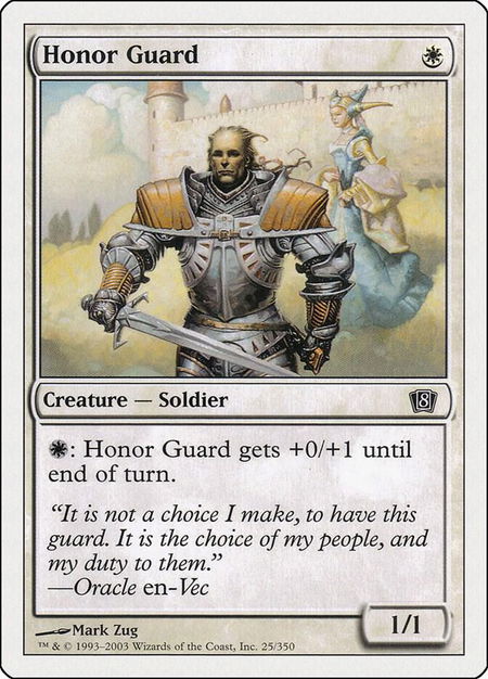 Honor Guard - 8th Edition Magic: The Gathering trading card