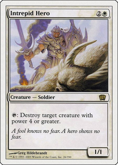 Intrepid Hero - 8th Edition Magic: The Gathering trading card