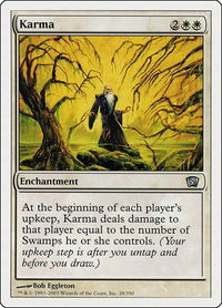 Karma - 8th Edition (8ED) #28 - Uncommon Magic: The Gathering Trading Card