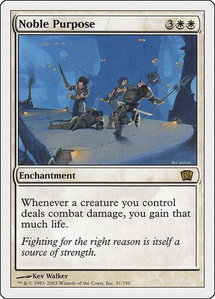 Noble Purpose - 8th Edition (8ED) #31 - Rare Magic: The Gathering Trading Card