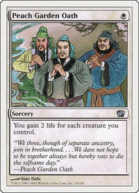 Peach Garden Oath - 8th Edition (8ED) #34 - Uncommon Magic: The Gathering Trading Card