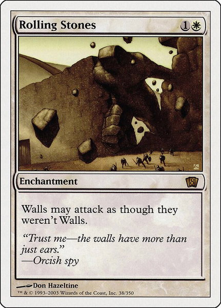 Rolling Stones trading card from 8th Edition Rolling Stones - 8th Edition Magic: The Gathering trading card