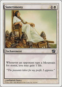 Sanctimony - 8th Edition (8ED) #42 - Uncommon Magic: The Gathering Trading Card