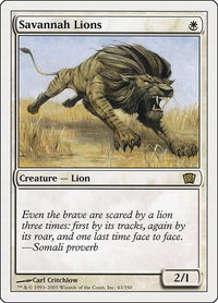 Savannah Lions - 8th Edition (8ED) #43 - Rare Magic: The Gathering Trading Card