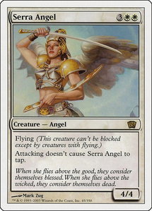 Serra Angel - 8th Edition (8ED) #45 - Rare Magic: The Gathering Trading Card