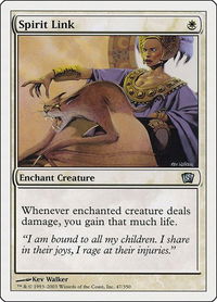 Spirit Link - 8th Edition (8ED) #47 - Uncommon Magic: The Gathering Trading Card
