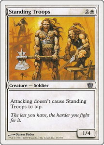 Standing Troops - 8th Edition (8ED) #48 - Common Magic: The Gathering Trading Card