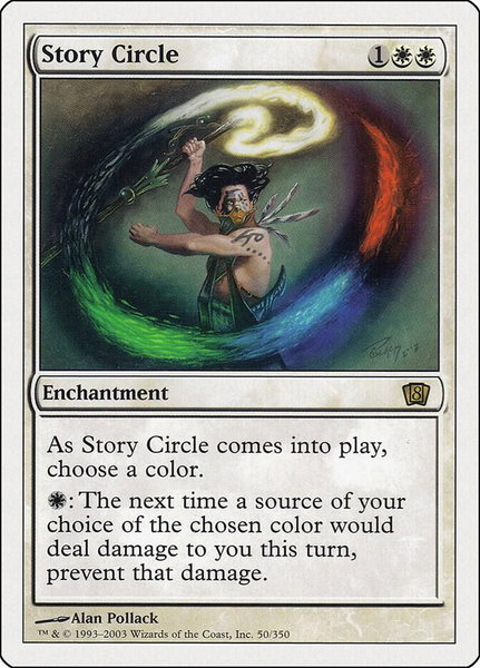 Story Circle trading card from 8th Edition Story Circle - 8th Edition Magic: The Gathering trading card