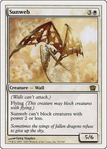 Sunweb trading card from 8th Edition Sunweb - 8th Edition Magic: The Gathering trading card
