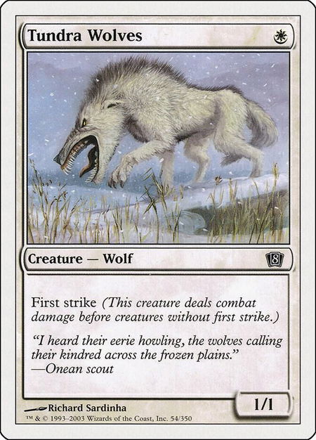 Tundra Wolves - 8th Edition Magic: The Gathering trading card
