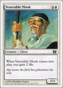 Venerable Monk - 8th Edition (8ED) #55 - Common Magic: The Gathering Trading Card