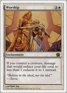 Worship - 8th Edition (8ED) #57 - Rare Magic: The Gathering Trading Card