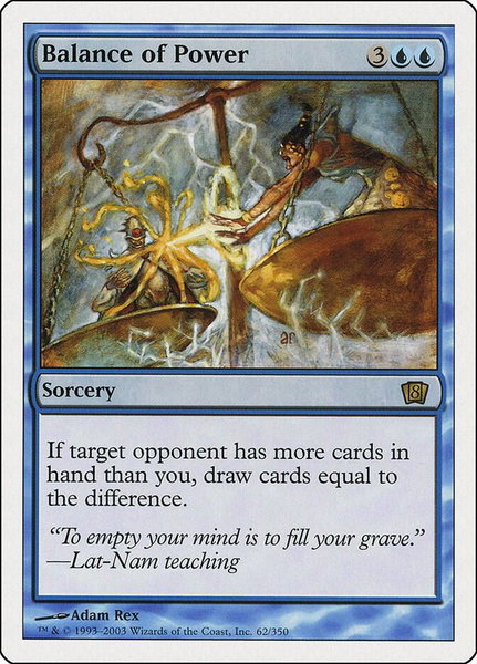 Balance of Power trading card from 8th Edition Balance of Power - 8th Edition Magic: The Gathering trading card