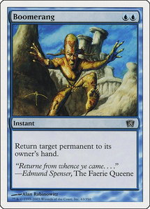 Boomerang - 8th Edition (8ED) #63 - Common Magic: The Gathering Trading Card