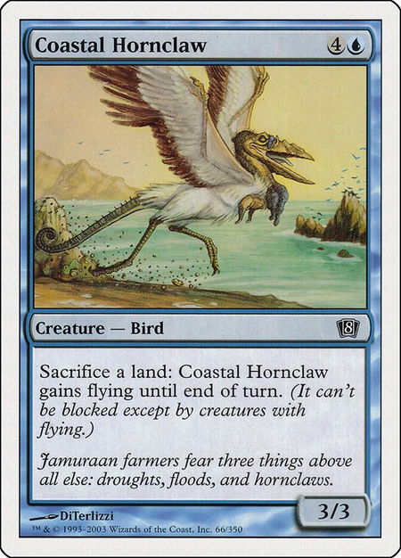 Coastal Hornclaw trading card from 8th Edition Coastal Hornclaw - 8th Edition Magic: The Gathering trading card