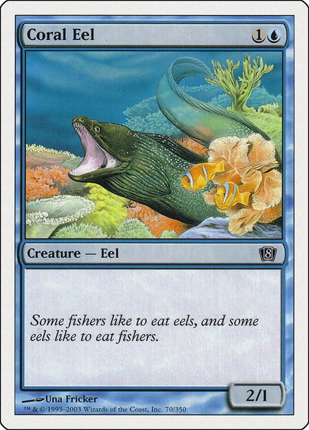 Coral Eel - 8th Edition Magic: The Gathering trading card