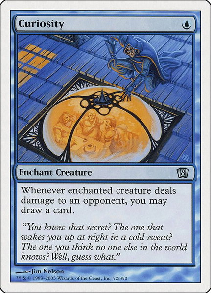 Curiosity - 8th Edition Magic: The Gathering trading card