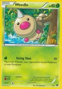 Weedle - 1/12 - McDonald's Promos 2014 (MCD14) #001/012 - Rare Pokémon Trading Card