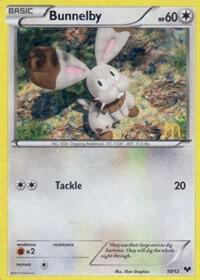 Bunnelby - 10/12 - McDonald's Promos 2014 Pokémon trading card