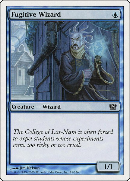Fugitive Wizard - 8th Edition Magic: The Gathering trading card