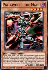 Engraver of the Mark - Clash of Rebellions (CORE) #CORE-ENSE3 - Super Rare YuGiOh Trading Card