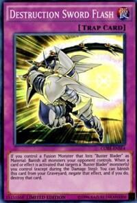 Destruction Sword Flash - Clash of Rebellions (CORE) #CORE-ENSE4 - Super Rare YuGiOh Trading Card