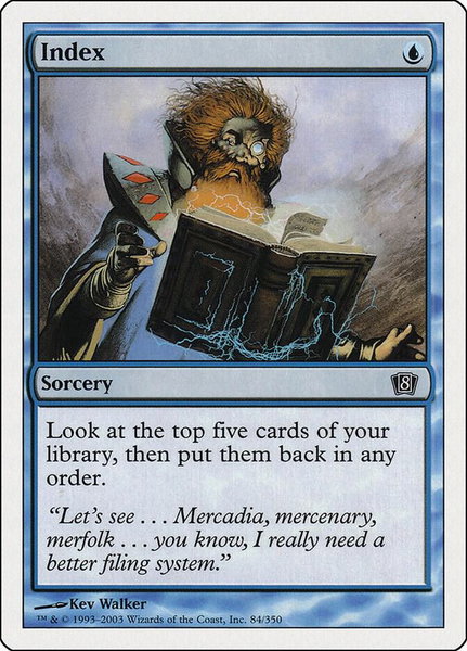 Index - 8th Edition Magic: The Gathering trading card