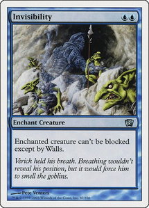 Invisibility - 8th Edition (8ED) #87 - Uncommon Magic: The Gathering Trading Card