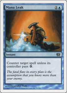 Mana Leak - 8th Edition (8ED) #89 - Common Magic: The Gathering Trading Card