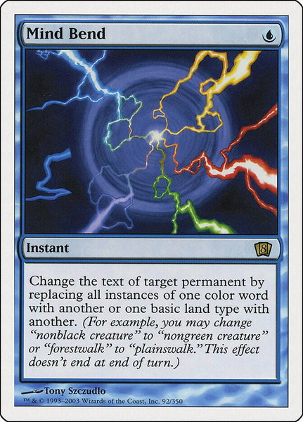 Mind Bend trading card from 8th Edition Mind Bend - 8th Edition Magic: The Gathering trading card