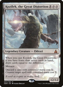 Kozilek, the Great Distortion - Oath of the Gatewatch (OGW) #4 - Mythic Rare Magic: The Gathering Trading Card
