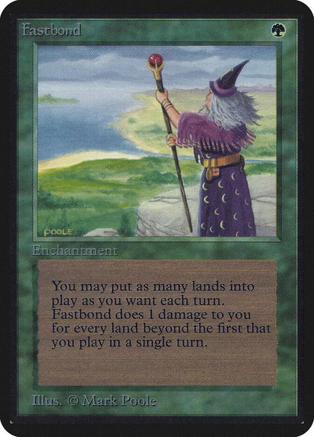 Fastbond - Alpha Edition Magic: The Gathering trading card