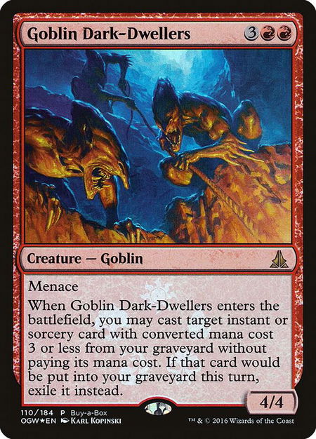 Goblin Dark-Dwellers - Buy-A-Box Promos Magic: The Gathering trading card