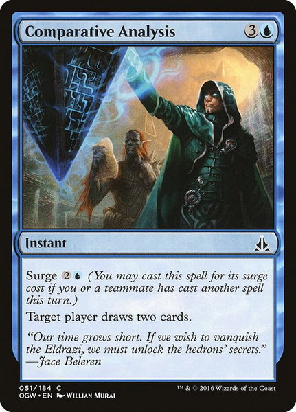 Comparative Analysis trading card from Oath of the Gatewatch Comparative Analysis - Oath of the Gatewatch Magic: The Gathering trading card