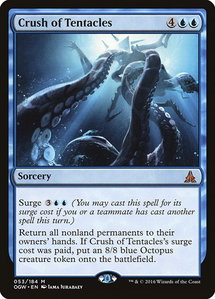 Crush of Tentacles - Oath of the Gatewatch (OGW) #53 - Mythic Rare Magic: The Gathering Trading Card