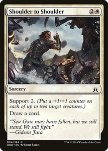 Shoulder to Shoulder - Oath of the Gatewatch (OGW) #34 - Common Magic: The Gathering Trading Card