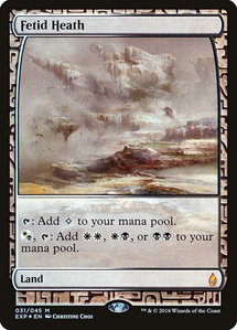 Fetid Heath - Zendikar Expeditions (EXP) #31 - Mythic Rare Magic: The Gathering Trading Card