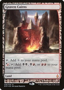 Graven Cairns - Zendikar Expeditions (EXP) #28 - Mythic Rare Magic: The Gathering Trading Card