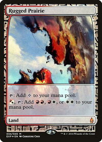 Rugged Prairie - Zendikar Expeditions (EXP) #34 - Mythic Magic: The Gathering Trading Card