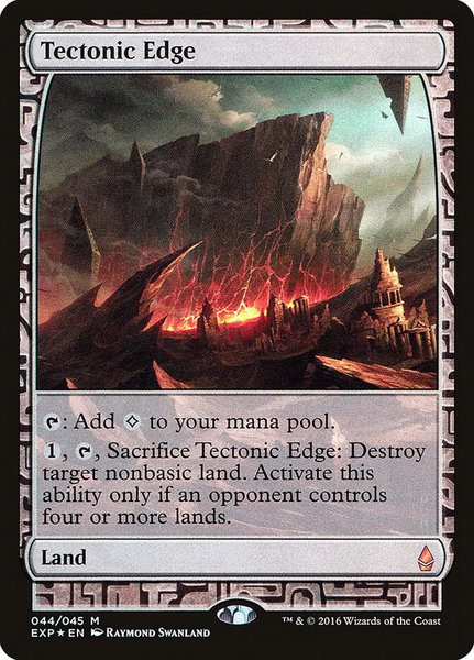 Tectonic Edge trading card from Zendikar Expeditions Tectonic Edge - Zendikar Expeditions Magic: The Gathering trading card