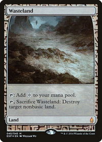 Wasteland - Zendikar Expeditions (EXP) #45 - Mythic Magic: The Gathering Trading Card
