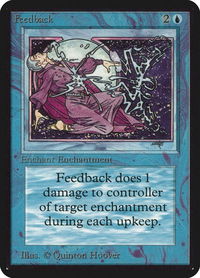 Feedback - Alpha Edition (LEA) #57 - Uncommon Magic: The Gathering Trading Card