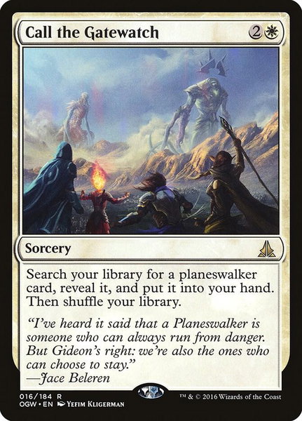 Call the Gatewatch trading card from Oath of the Gatewatch Call the Gatewatch - Oath of the Gatewatch Magic: The Gathering trading card