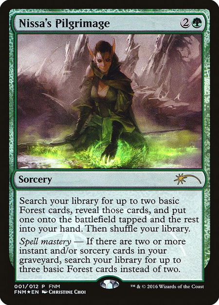 Nissa's Pilgrimage - FNM Promos Magic: The Gathering trading card