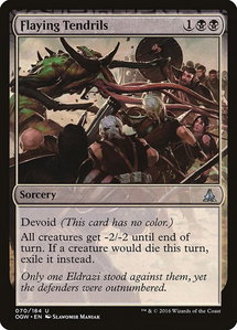 Flaying Tendrils - Oath of the Gatewatch (OGW) #70 - Uncommon Magic: The Gathering Trading Card
